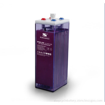 Sunstone Manufacturer Opzs Series 2V 1200ah Full Gel Solar Battery High Performance Solar Battery Deep Cycle Gel Battery for Solar